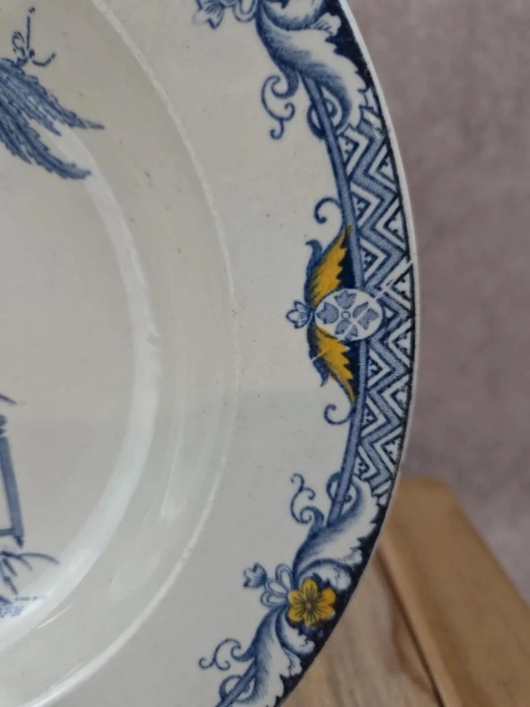 Deep plate Terre de Fer Creil & Montereau Kyoto, polychrome – photo 2